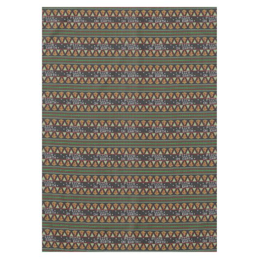 Pizza Ugly KerstSweater Tafelkleed (Voorkant)