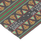 Pizza Ugly KerstSweater Tafelkleed (Gekanteld)