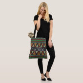 Pizza Ugly KerstSweater Tote Bag (Op model)
