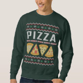 Pizza Ugly KerstSweater Trui (Voorkant)