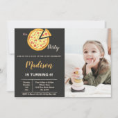 Pizza-uitnodigingen met foto kaart (Voorkant)