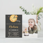 Pizza-uitnodigingen met foto kaart (Staand voorkant)