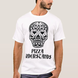 Pizza Understands Sugar Heart Skull Anti Valentine T-shirt