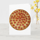 Pizza van de Pepperonis van de pizza… de Heerlijke Kaart (Gele Bloem)