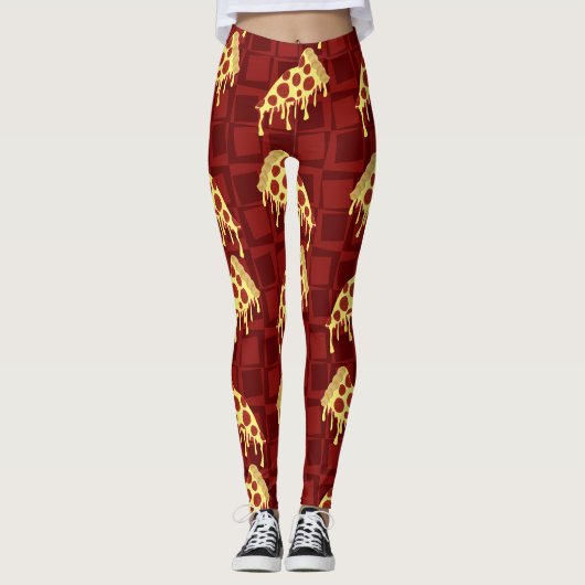 Pizza van de Plak Leggings (Voorkant)