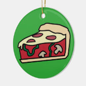Pizza van de Stijl van de Schotel van Chicago de Keramisch Ornament (Links)