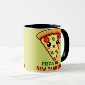 Pizza van Nieuwjaarsdag Mok (Voorkant rechts)