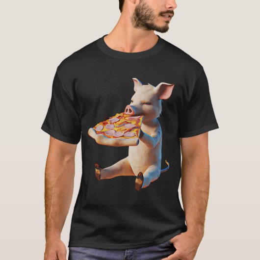 Pizza Varken T-shirt (Voorkant)