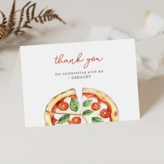 Pizza Verjaardag Bedankkaart
