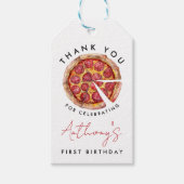 Pizza Verjaardag Cadeaulabel (Voorkant)