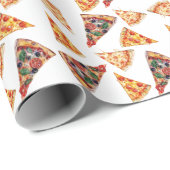 Pizza Verjaardag Cadeaupapier (Rol Hoek)