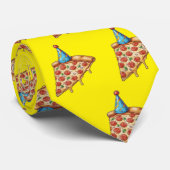 Pizza & Verjaardag pet Stropdas (Opgerold)