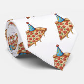 Pizza & Verjaardag pet Stropdas (Opgerold)