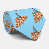 Pizza & Verjaardag pet Stropdas (Opgerold)