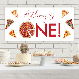 Pizza Verjaardag Spandoek