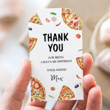 Pizza Verjaardagscadeautag