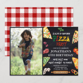 Pizza Verjaardagsfeest Kaart