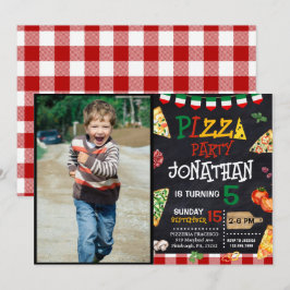 Pizza Verjaardagsfeest Kaart