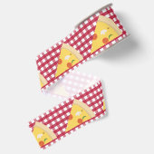 Pizza Verjaardagsfeestje Grosgrain Lint (Achterkant)