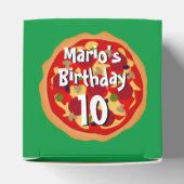 Pizza Verjaardagsfeestje gunst mystery box voor ki Bedankdoosjes (Bovenkant)