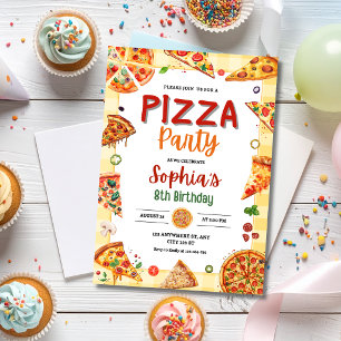 Pizza Verjaardagsfeestje Kinderen Pizza Thema Verj Kaart