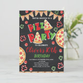 Pizza Verjaardagsfeestje, Slice of Fun Verjaardag Kaart (Staand voorkant)