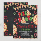 Pizza Verjaardagsfeestje, Slice of Fun Verjaardag Kaart (Voorkant / Achterkant)