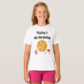 Pizza Verjaardagsfeestje T-shirt (Voorkant volledig)