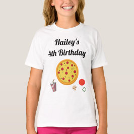 Pizza Verjaardagsfeestje T-shirt