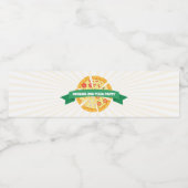 Pizza Verjaardagsfeestje Waterfles Etiketten (Enkel label)