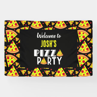 Pizza Verjaardagsfeestje Welkomstbord Spandoek
