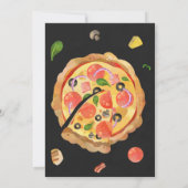 Pizza verjaardagsuitnodiging Italiaanse verjaardag Kaart (Achterkant)