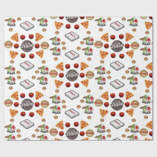 Pizza verpakking glanzend papier (Vlak)