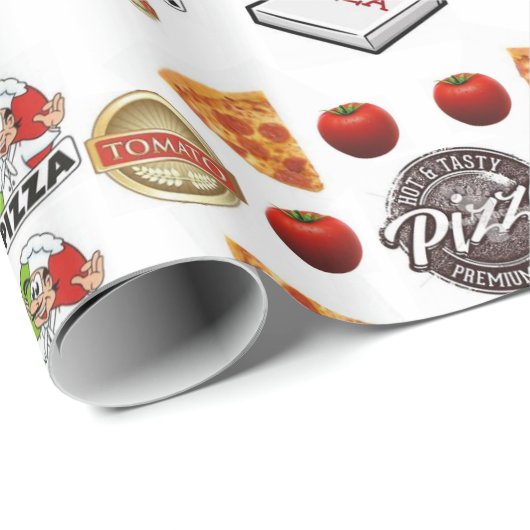 Pizza verpakking glanzend papier (Rol Hoek)