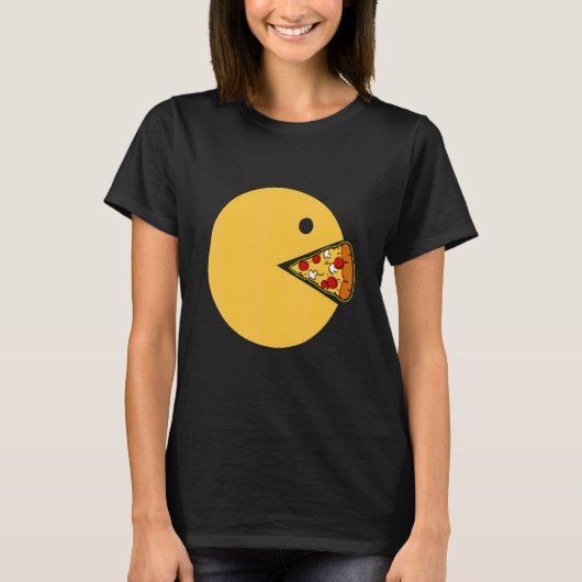 Pizza Video Games Computer Pie Chart Pepperoni Che T-shirt (Voorkant)