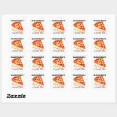 PIZZA VIERKANTE STICKER (Vel)