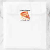 PIZZA VIERKANTE STICKER (Tas)