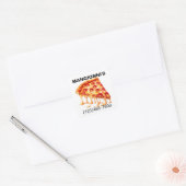 PIZZA VIERKANTE STICKER (Envelop)