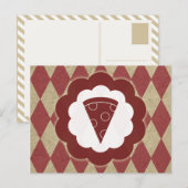 pizza vintage briefkaart (Voorkant / Achterkant)