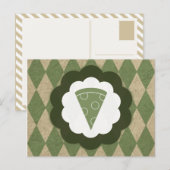 pizza vintage briefkaart (Voorkant / Achterkant)