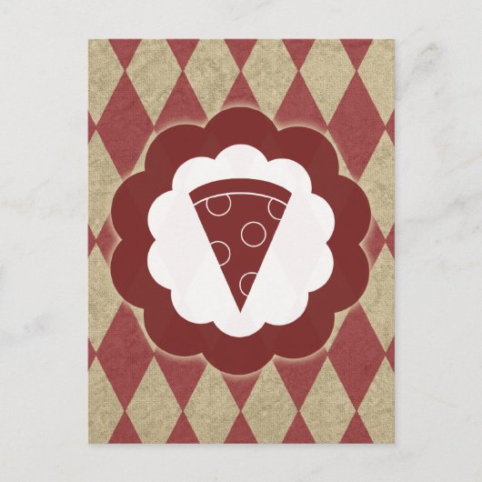 pizza vintage briefkaart (Voorkant)