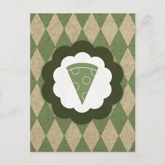 pizza vintage briefkaart (Voorkant)