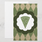 pizza vintage briefpapier (Voorkant / Achterkant)