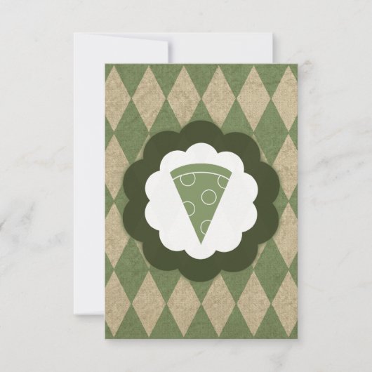 pizza vintage kaart (Voorkant)