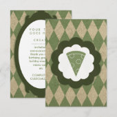 pizza vintage kaart (Voorkant / Achterkant)