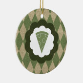 pizza vintage keramisch ornament (Rechts)