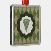 pizza vintage metalen ornament (Rechts)