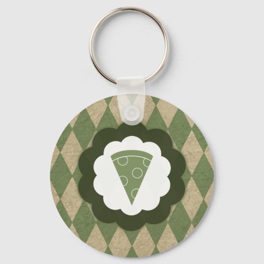 pizza vintage sleutelhanger (Voorkant)