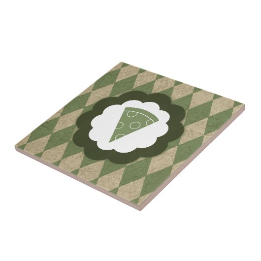 pizza vintage tegeltje (Zijkant)