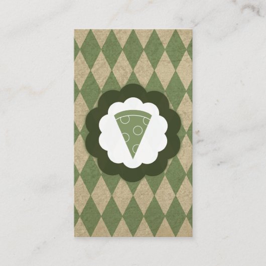 pizza vintage visitekaartje (Voorkant)